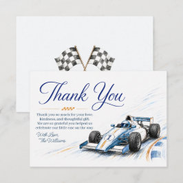Formula Eins Baby Shower Dankeskarten Dankeskarte