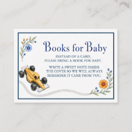 Formula Eins Renn-Baby-Shower-Bücher Baby-Karte Begleitkarte