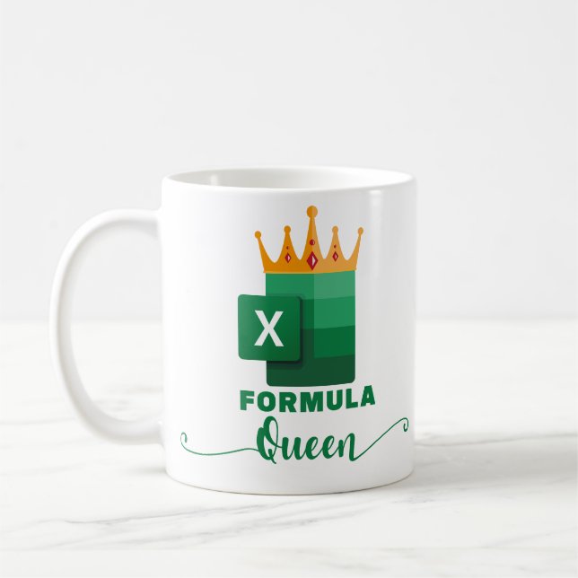 FORMULA Queen Funny Accountant Geschenk sarkastisc Kaffeetasse (Links)