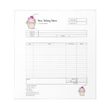 Formular für Bestellungen von Backwaren mit Kondit