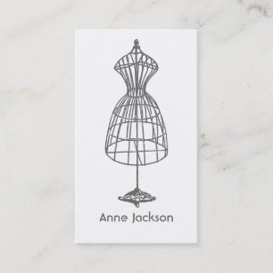 Formular für Vintages Kleid aus dem Nahkampf- oder Visitenkarte