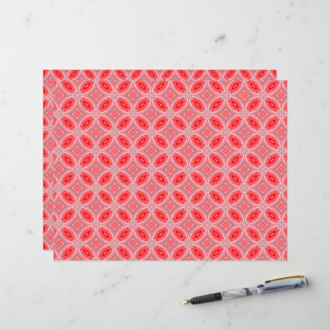 Formulare mit Abstrakter Blume (Vorderseite/Rückseite Beispiel)