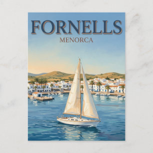 Fornells-Bucht Spanien Postkarte