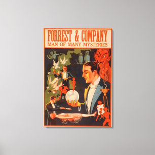 Forrest & Company Man von vielen Mysterien Magie Leinwanddruck