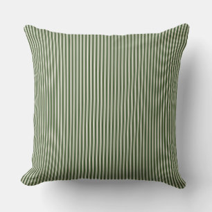 Forrest Green Ticking Streifen Kissen