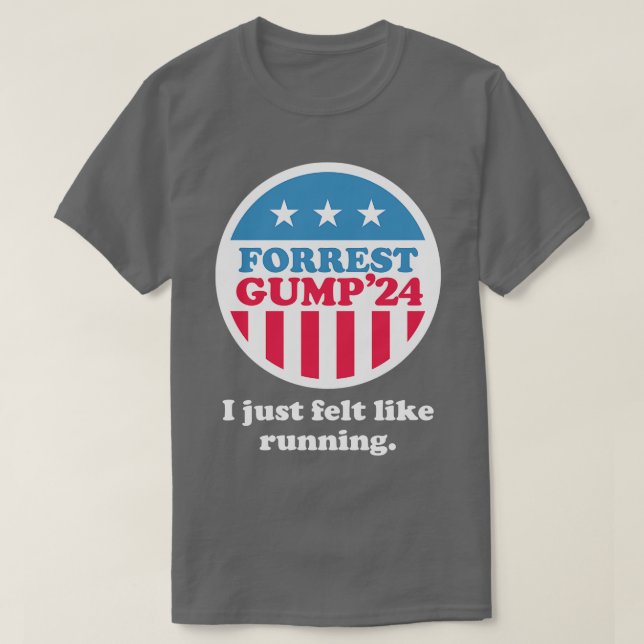 Forrest Gump 24 Ich fühlte mich einfach wie laufen T-Shirt (Design vorne)