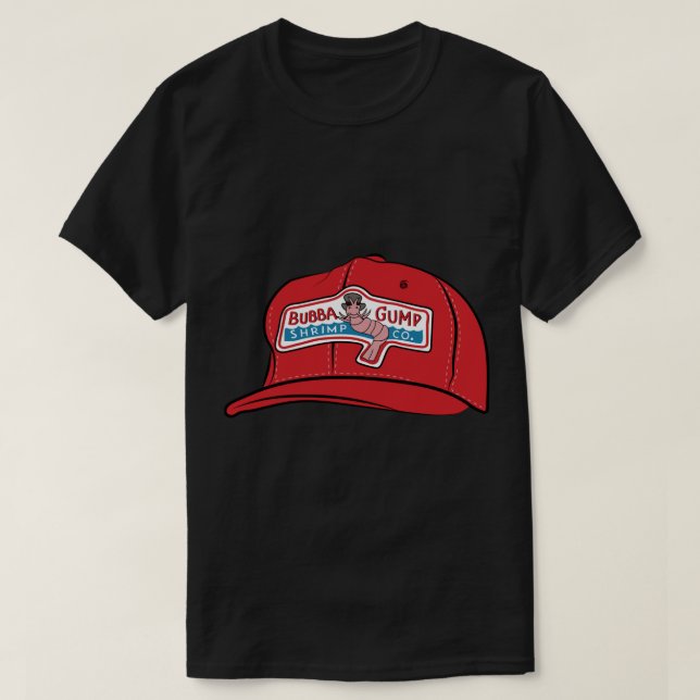 Forrest Gump - Bubba Gump Shrimp Co. Hat Transpare T-Shirt (Design vorne)