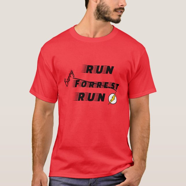 Forrest Gump gegen den Blitz T-Shirt (Vorderseite)
