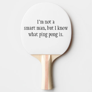 Forrest Gump Klingeln Pong Tischtennis Schläger