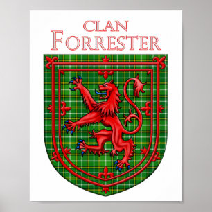 Forrester Hunting Tartan Scott Kariert Poster