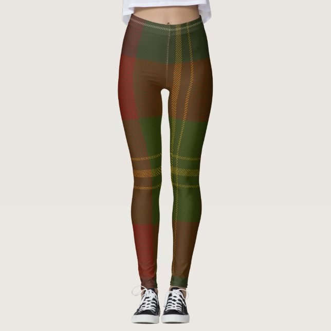 Forrester Tartan Clan Kariert Leggings (Vorderseite)