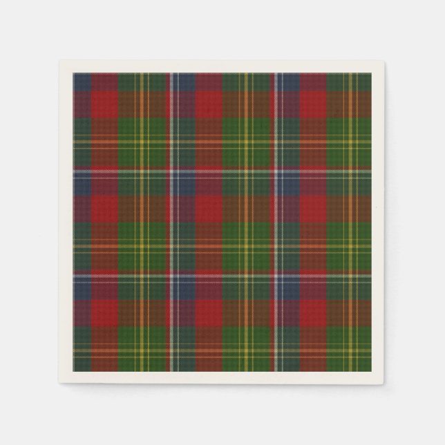 Forrester Tartan Kariert Paper Napkins Serviette (Vorderseite)