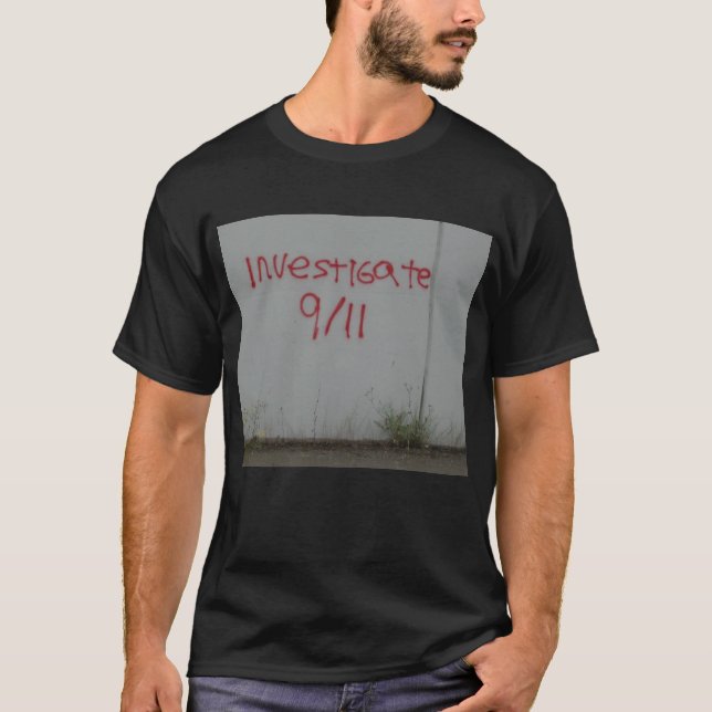 Forschen Sie 9/11 T - Shirt nach (Vorderseite)