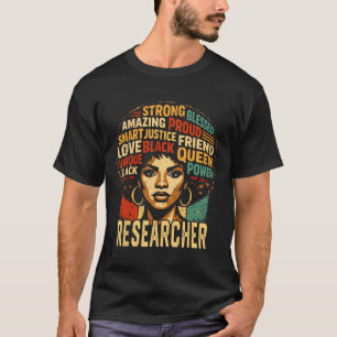 Forscher Black History Month Mächtiger Schwarzer S T-Shirt