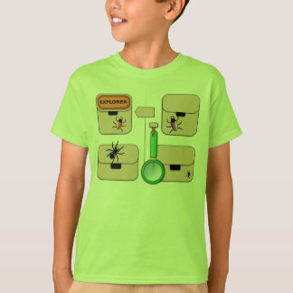 Forscher-Weste mit rotem Käfer T-Shirt