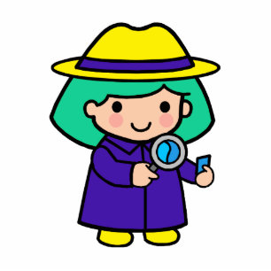 Forschermädchen Freistehende Fotoskulptur