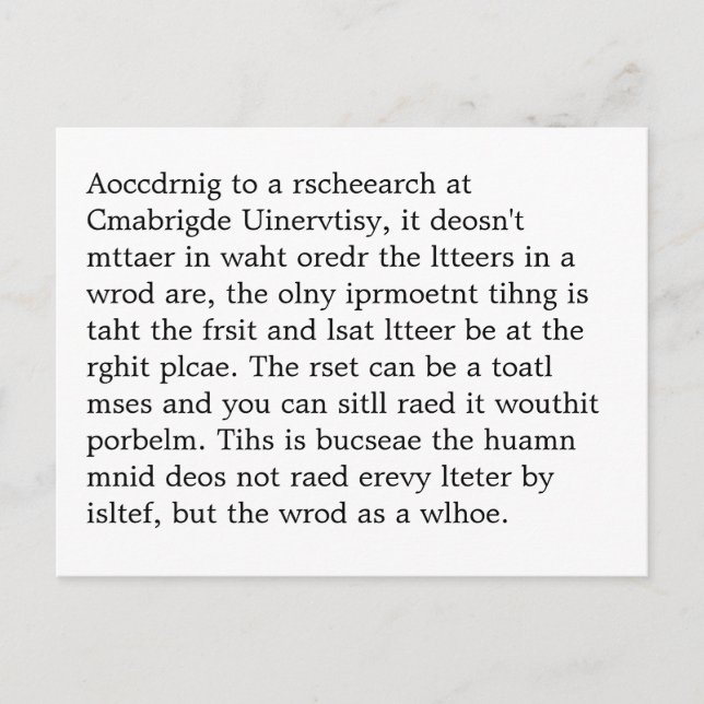 Forschung bei Cmabrigde Uinervtisy Psot Crad Postkarte (Vorderseite)