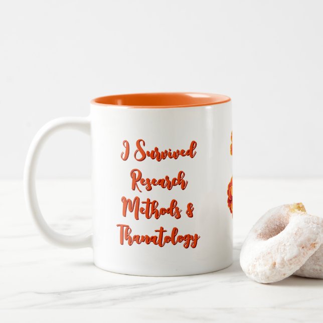 Forschung Zweifarbige Tasse (Mit Donut)
