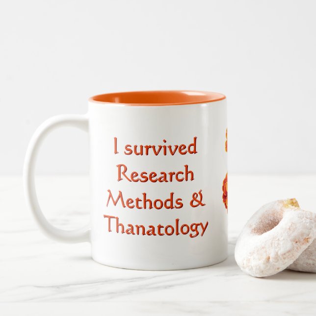 Forschung Zweifarbige Tasse (Mit Donut)