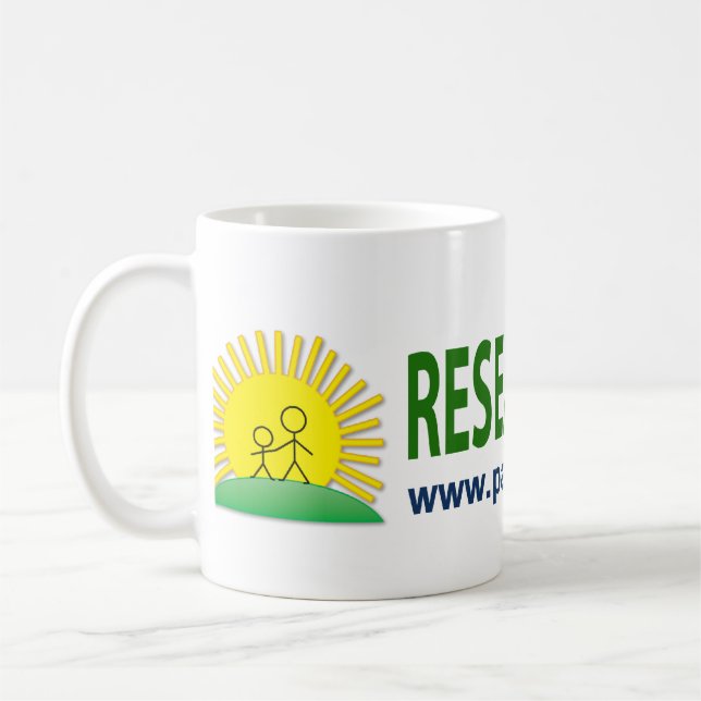Forschungs-= Heilungs-Tasse Kaffeetasse (Links)