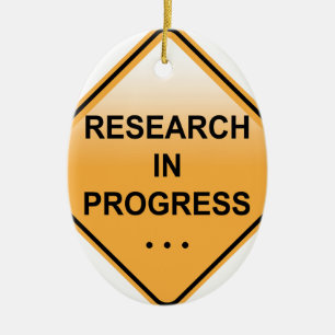 Forschungs-laufendes Zeichen Keramikornament