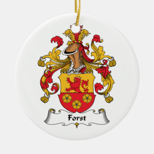 Forst Familienwappen Keramikornament
