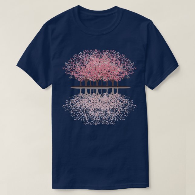 Forstbaum Japan Japanische Blume Cherry Blossom N T-Shirt (Design vorne)