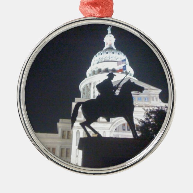 Förster vor TX Capitol.jpg Ornament Aus Metall (Vorne)