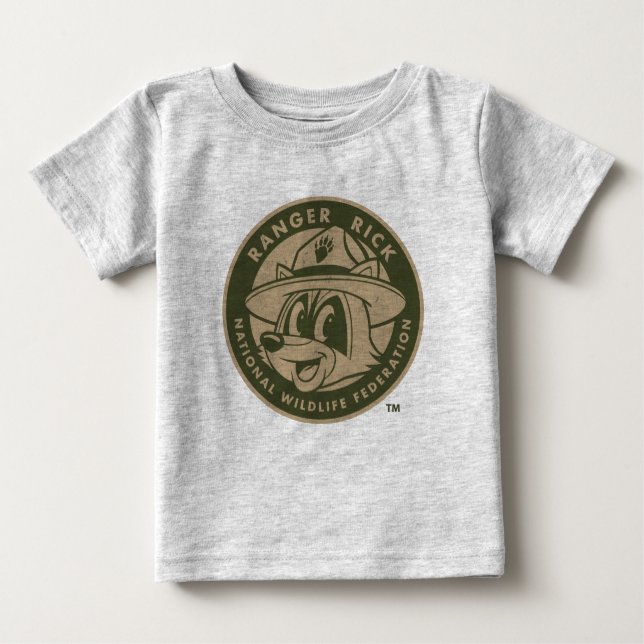 FörsterRick FörsterRick | kakifarbiges Logo Baby T-shirt (Vorderseite)