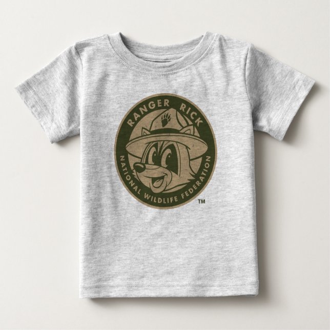 FörsterRick FörsterRick | kakifarbiges Logo Baby T-shirt (Vorderseite)