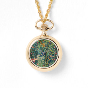 FORSTTIERE Haare, Fasan, grüne Blüte Armbanduhr