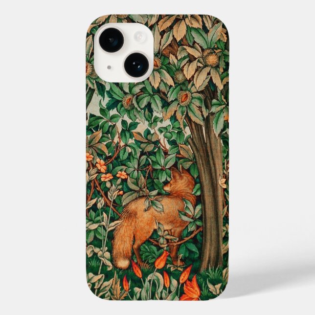 FORSTTIERE Roter Fox, Fasan, grüne Blüte Case-Mate iPhone Hülle (Rückseite)