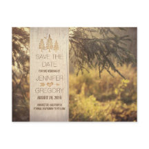 Forstwirtschaftliche Save the Date Postkarten