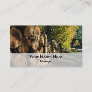 Forstwirtschaftsindustrie-Visitenkarte Visitenkarte