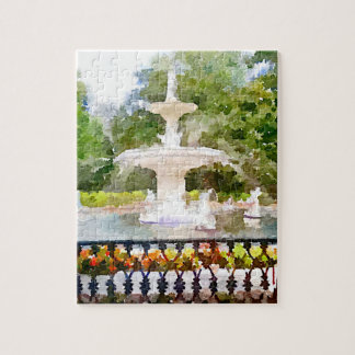 Forsyth Brunnen Aquarell-dem Druck in der Puzzle