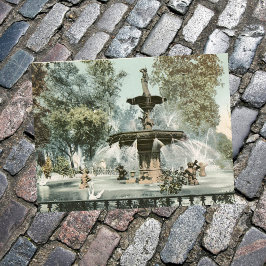Forsyth Fountain Savannah GA Postkarte