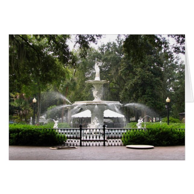 Forsyth Park Fountain (Vorderseite (Horizontal))