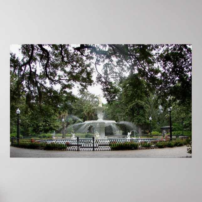Forsyth Park Fountain - Poster (Vorne)