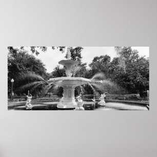 Forsyth Park Fountain, Savannah Ga Poster
