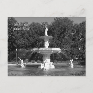 Forsyth Park Fountain Savannah, Georgia Postkarte