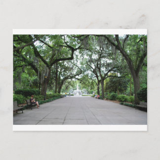 Forsyth Park in Savannah, GA Postkarte