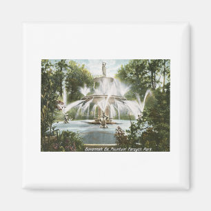 Forsyth Park, Savannah 1906 Vintage Magnet