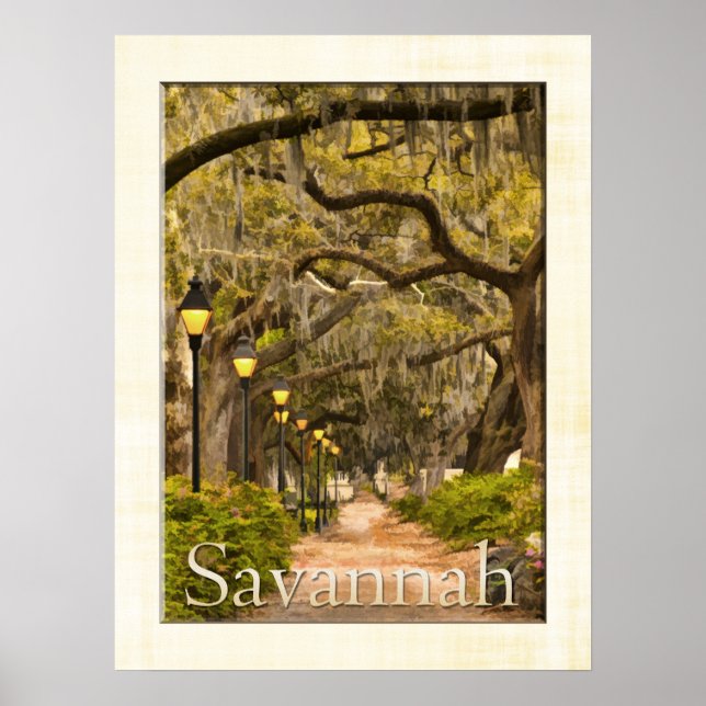 Forsyth Park - Savannah, GA Poster (Vorne)