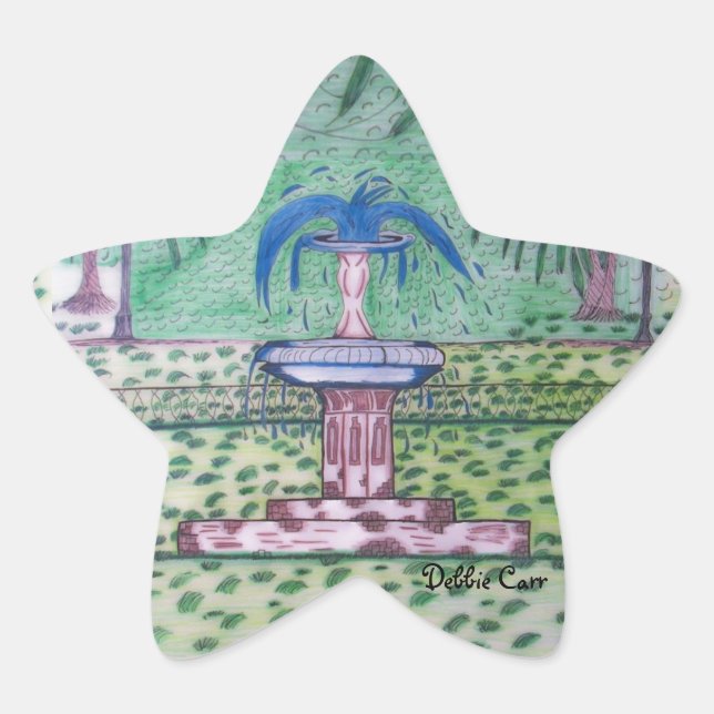 Forsyth Park-Star-Aufkleber Stern-Aufkleber (Vorderseite)