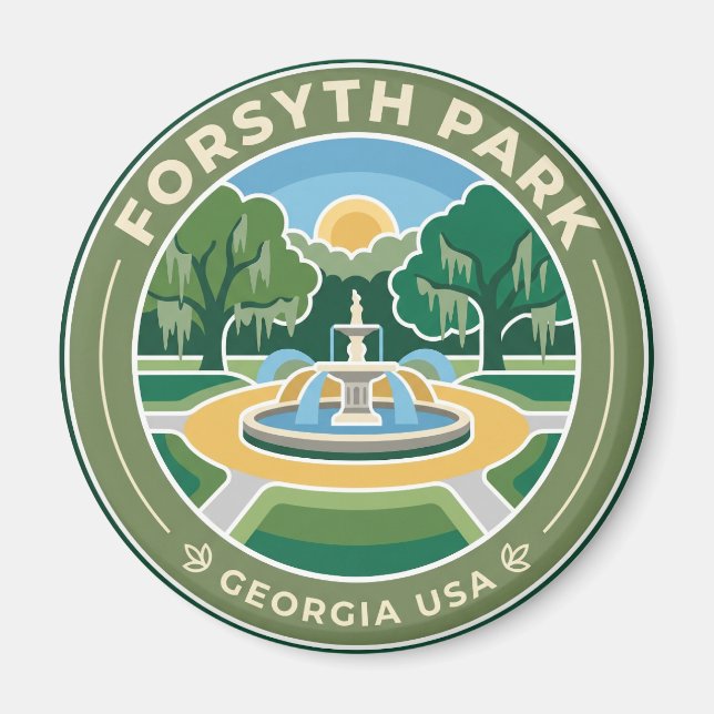 Forsyth Park USA USA Magnet (Vorne)