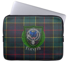 Forsyth Scottish Clan Tartan & Crest Laptopschutzhülle