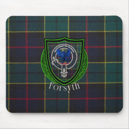 Forsyth Scottish Clan Tartan & Crest Mousepad