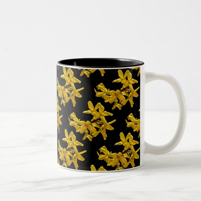 Forsythia Abstrakte Tasse (Rechts)