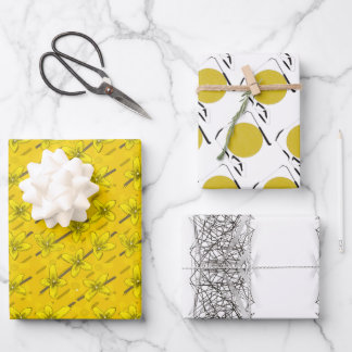 FORSYTHIEN und DOTS und ZIPPY STRIPES Wrapping Pap Geschenkpapier Set