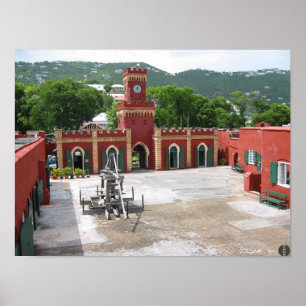 Fort auf St Thomas Poster